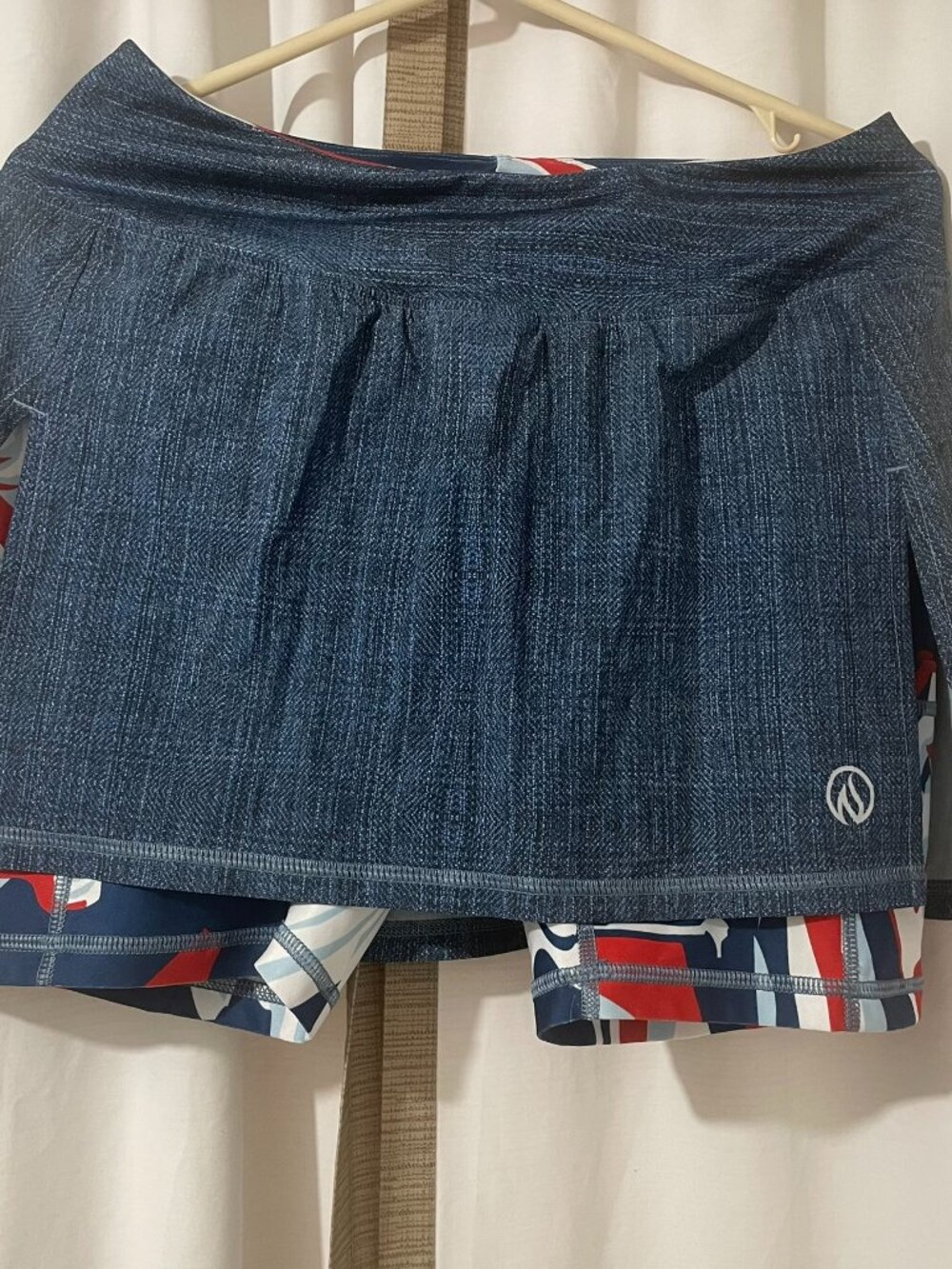 INKnBURN Skort Patriotic USA Red White Blue Size 10